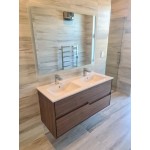 Wall Hung Vanity Leisure Series 1200mm Double Walnut Veneer